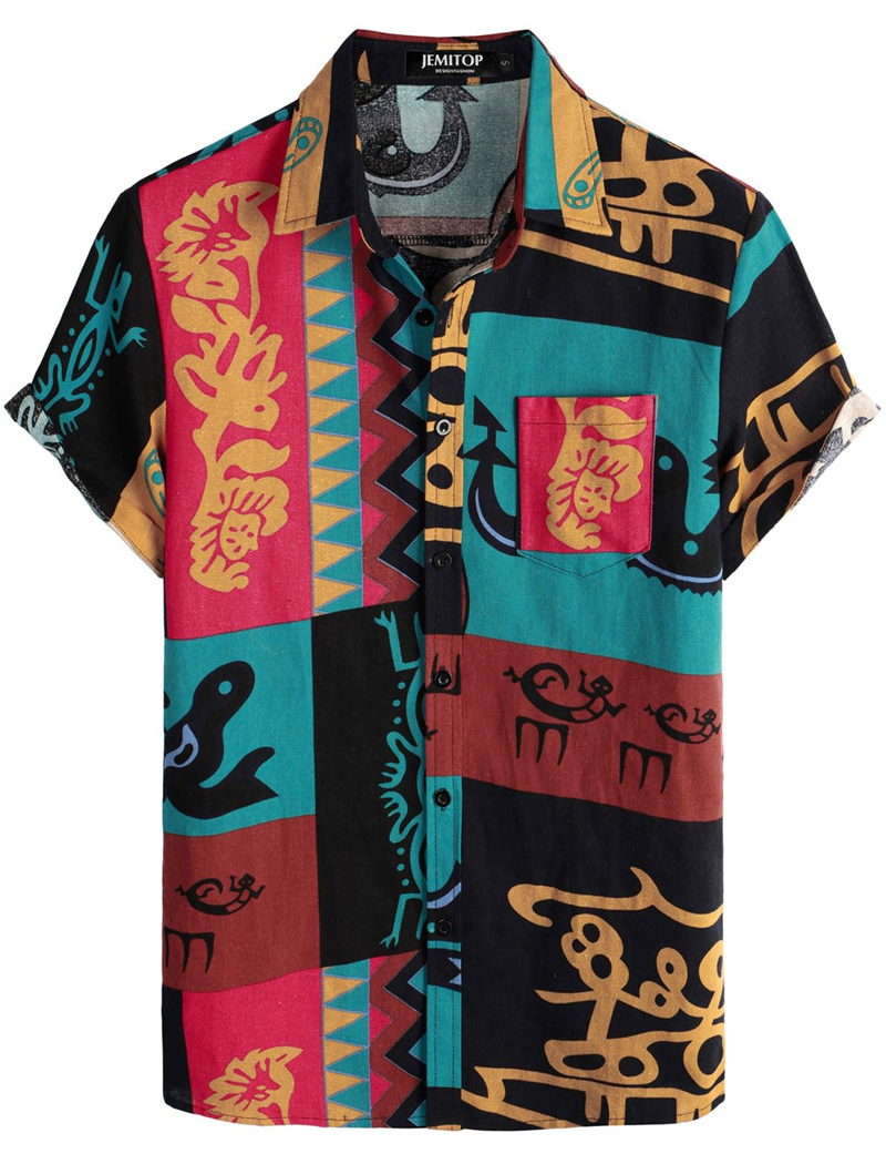 Ethnic Clothing & Online Fashion Store Khaadi Us - Hawaiian Shirts 3d Retro African Ethnic