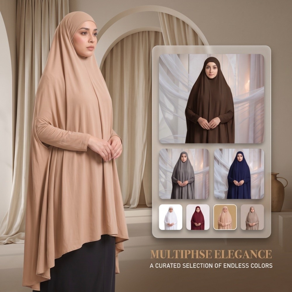 Abaya Modest Wear - Caftan Plain Muslim Abayas Elegant Modest