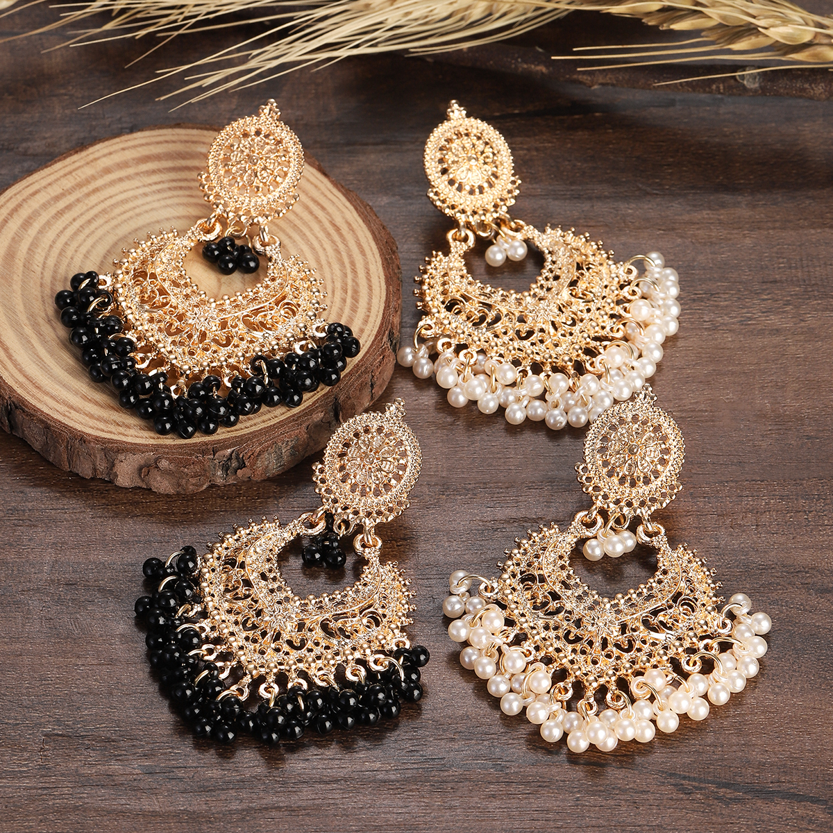 Ethnic Indian Fashion - New Ethnic Gold Color Indian Jhumka