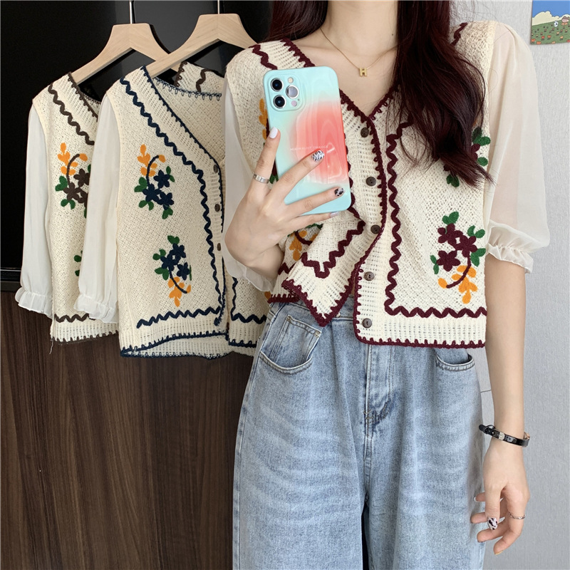 Ethnic Clothing & Online Fashion Store Khaadi Us - Korean Style Embroidered Design Open Cardigan