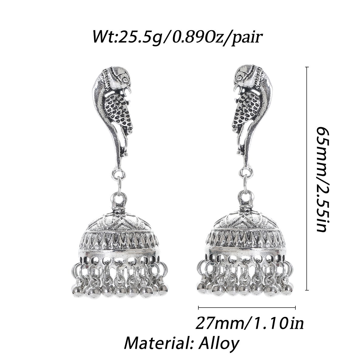Ethnic Silver Color Peacock Be – обзор и цена Ethnic Indian Fashion
