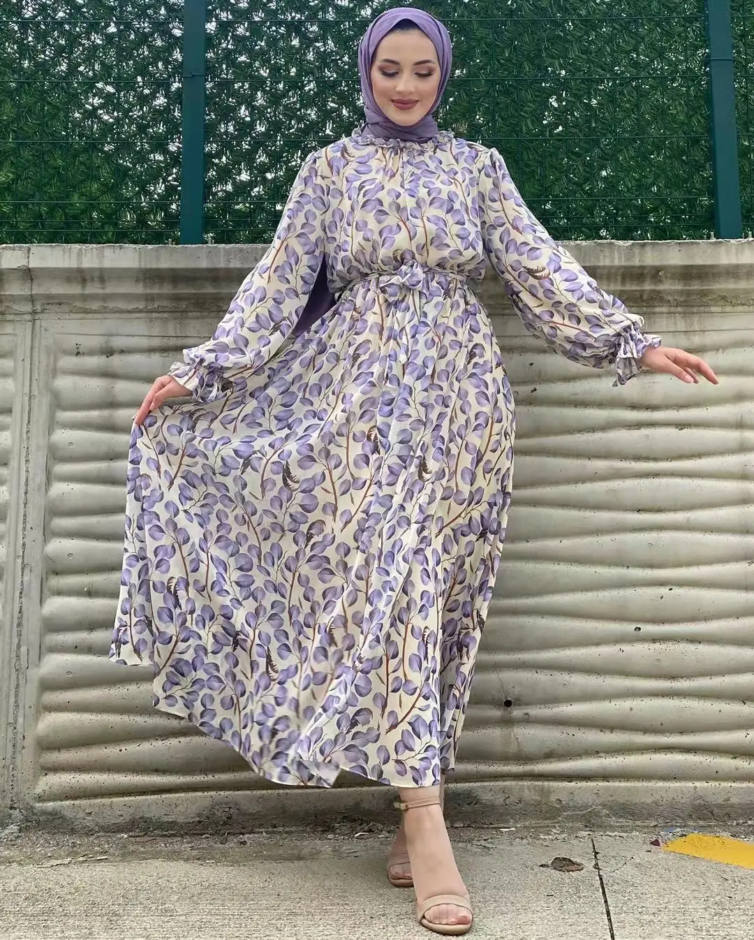 New Summer Floral Abaya Dubai  – обзор и цена Abaya Modest Wear