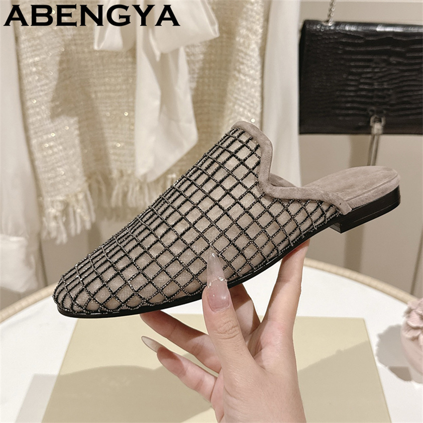 Shiny Lace Mesh Round Toe Flat – обзор и цена Ethnic Fashion In