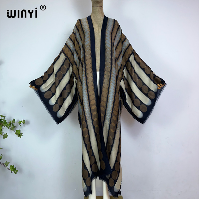 WINYI kimono summer geometric  – обзор и цена Kaftan Women Boho