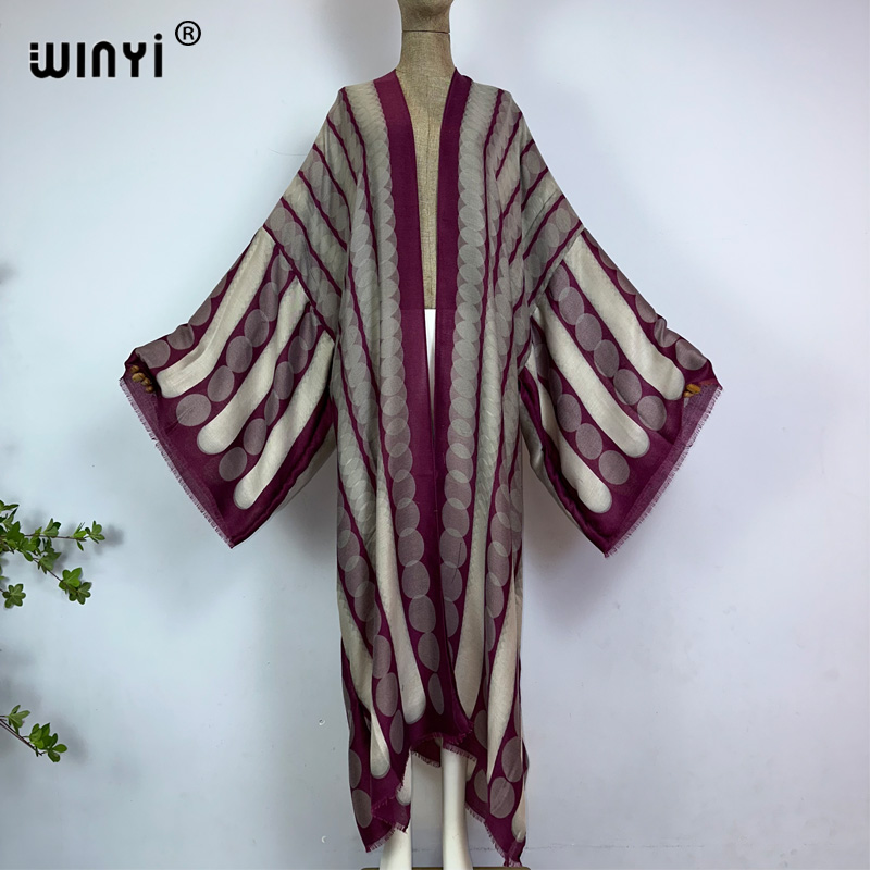 WINYI kimono summer geometric  – обзор и цена Kaftan Women Boho