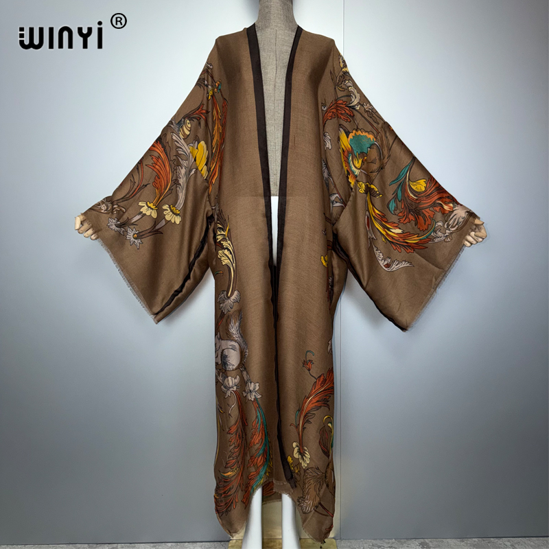 WINYI Africa boho kimono maxi  – обзор и цена Kaftan Women Boho