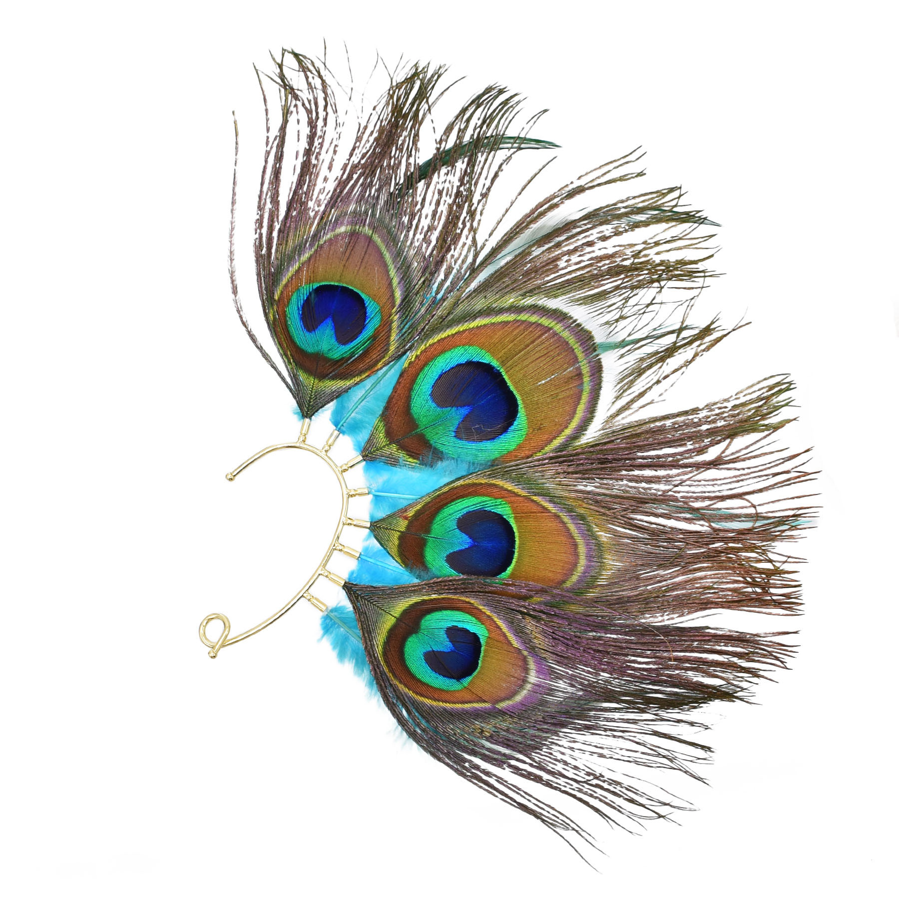 Peacock Feathers Women Ear Cuf – обзор и цена Ethnic Indian Fashion