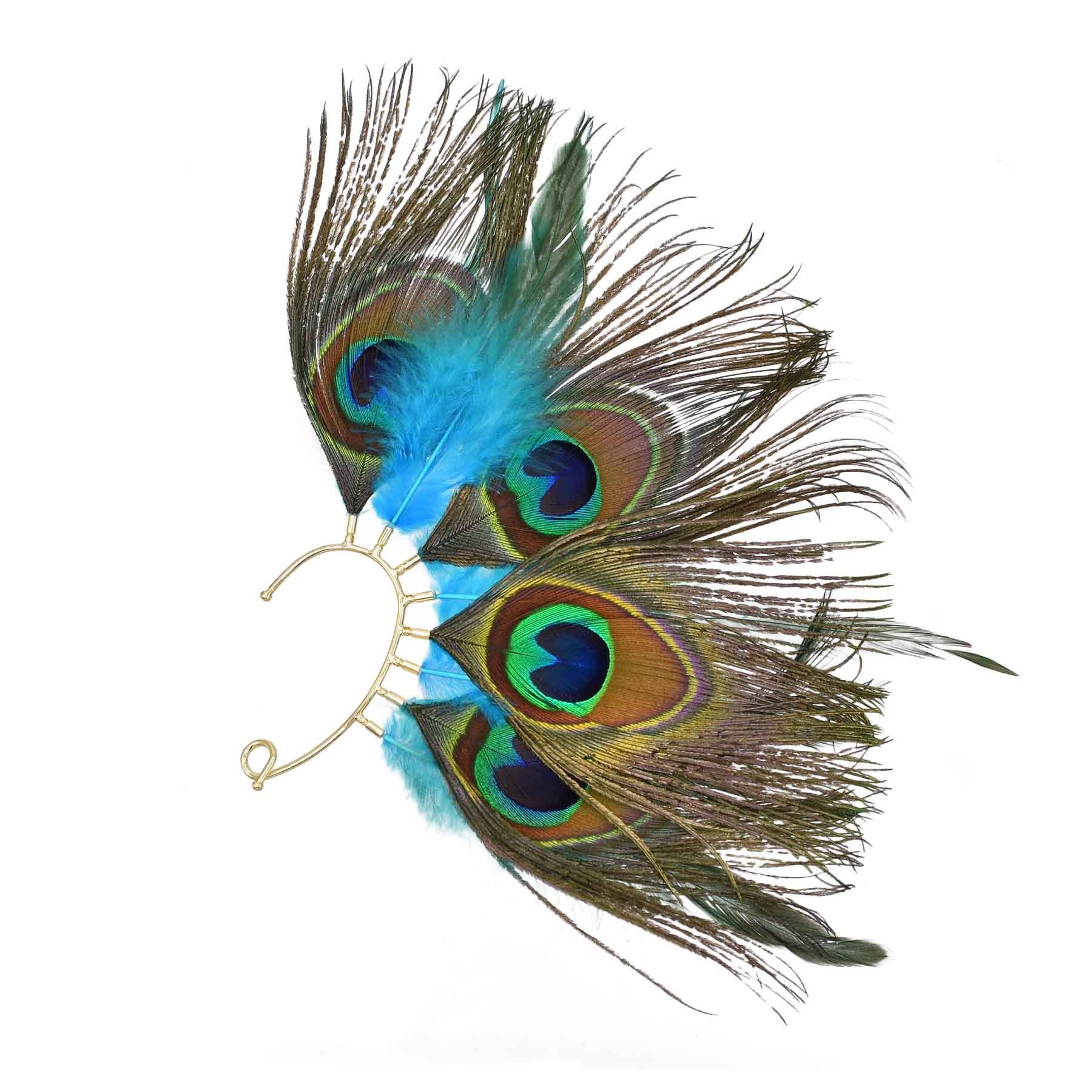 Peacock Feathers Women Ear Cuf – обзор и цена Ethnic Indian Fashion
