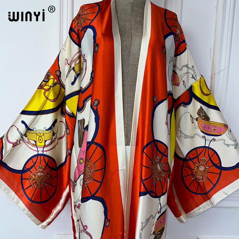 WINYI boho print Kimono Summer – обзор и цена Kaftan Women Boho