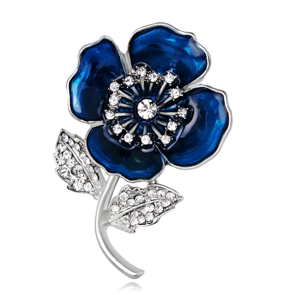 Enameled Red Poppy Flower Broo – обзор и цена Ethnic Fashion Uk