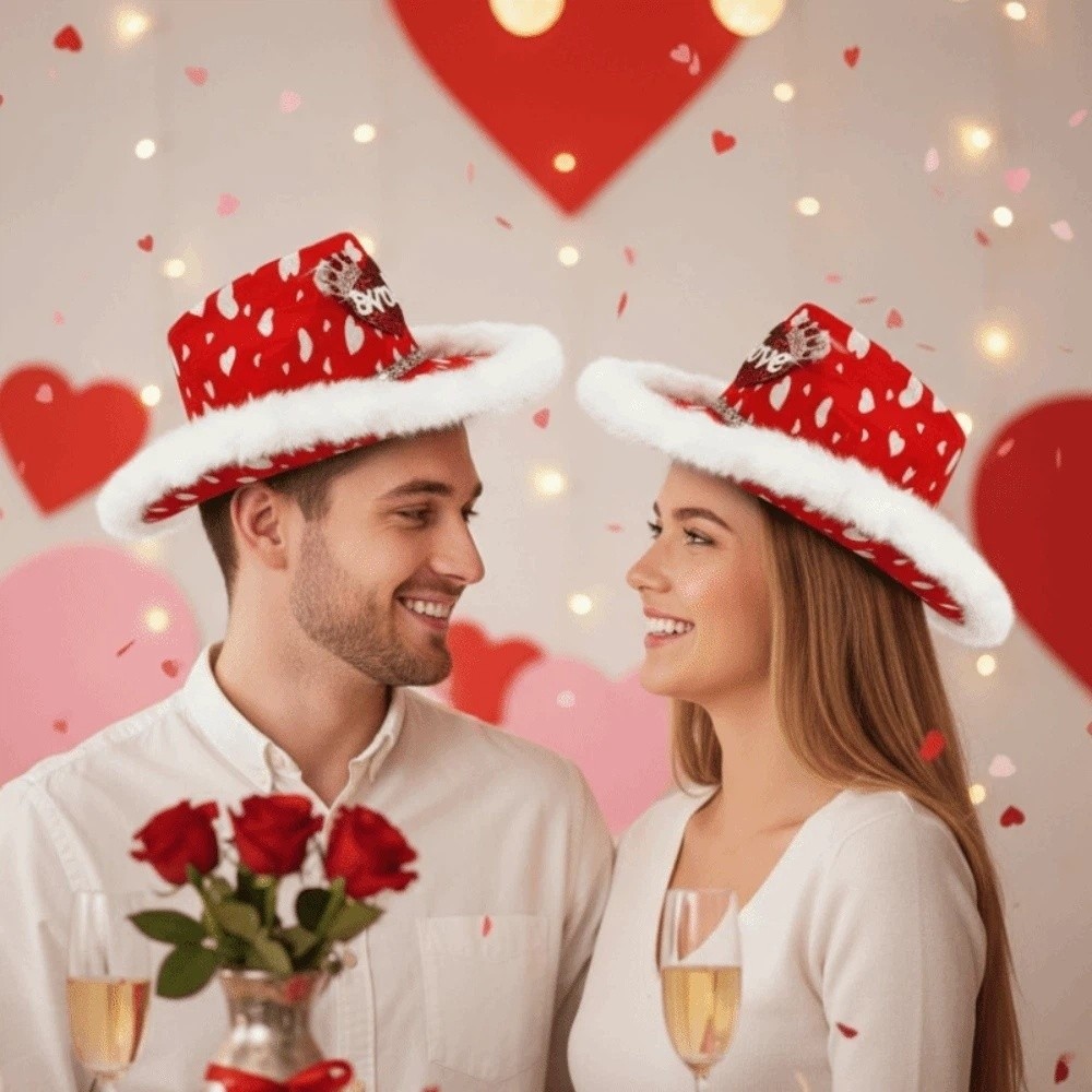 Wide Brim Red Heart Cowboy Cap – обзор и цена Ethnic Day Fashion Show
