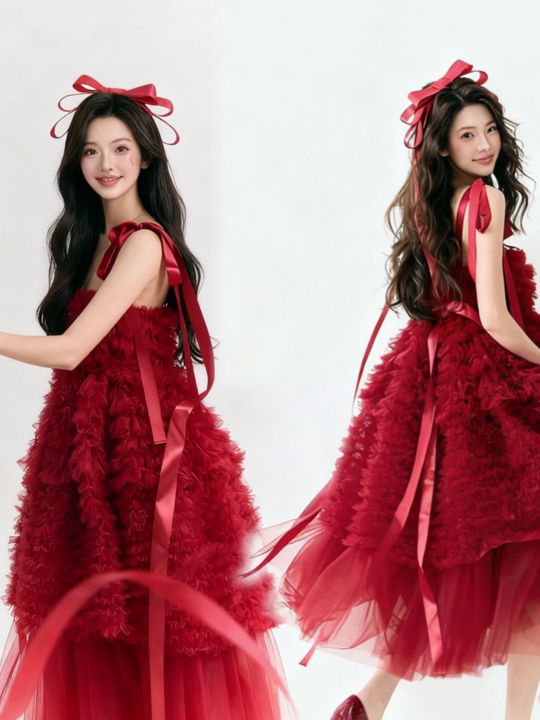 Red Tulle Skirt Artistic Birth – обзор и цена Ethnic Fashion Studio