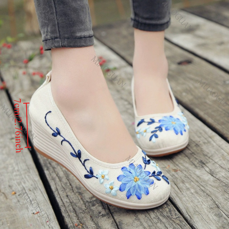 Embroidered Women Comfort Wedg – обзор и цена Ethnic Fashion In