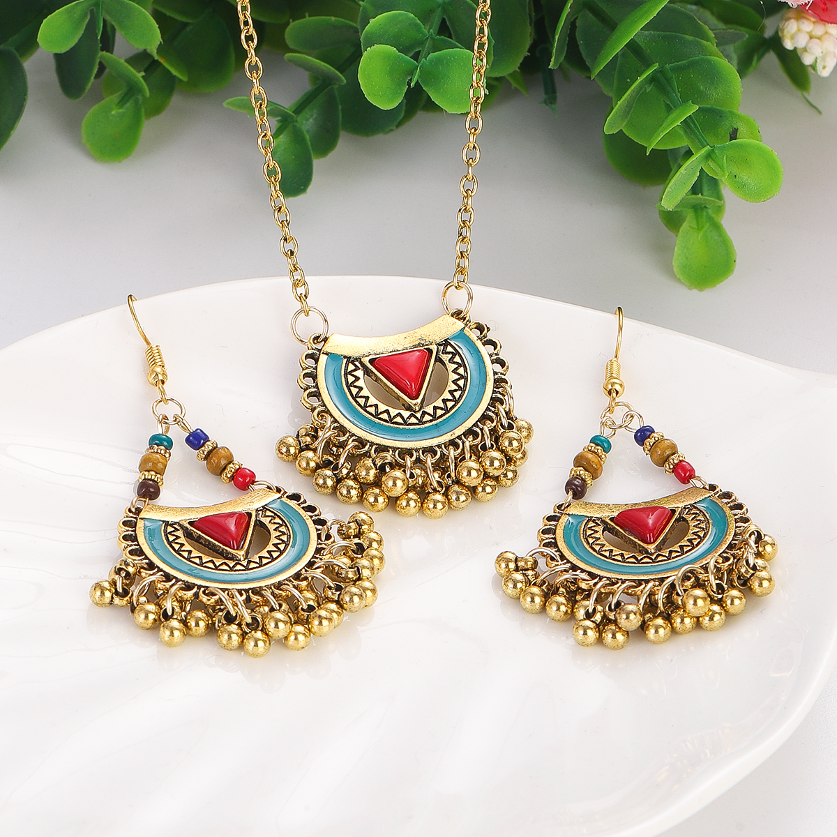 Ethnic Red Stone Necklace Earr – обзор и цена Ethnic Fashion Trends 2026