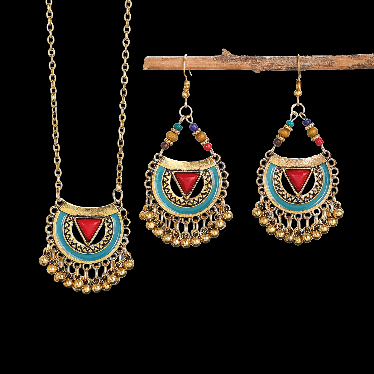 Ethnic Red Stone Necklace Earr – обзор и цена Ethnic Fashion Trends 2026