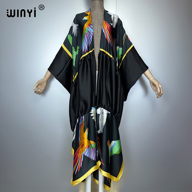 WINYI print boho kimono maxi b – обзор и цена Kaftan Women Boho