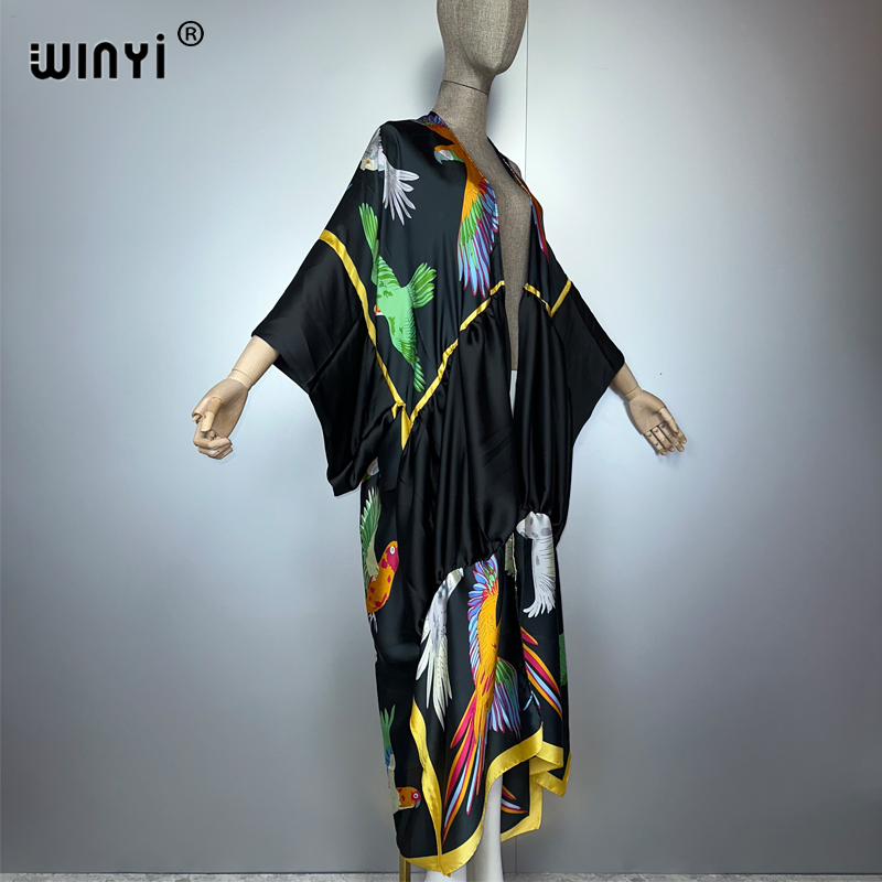 WINYI print boho kimono maxi b – обзор и цена Kaftan Women Boho