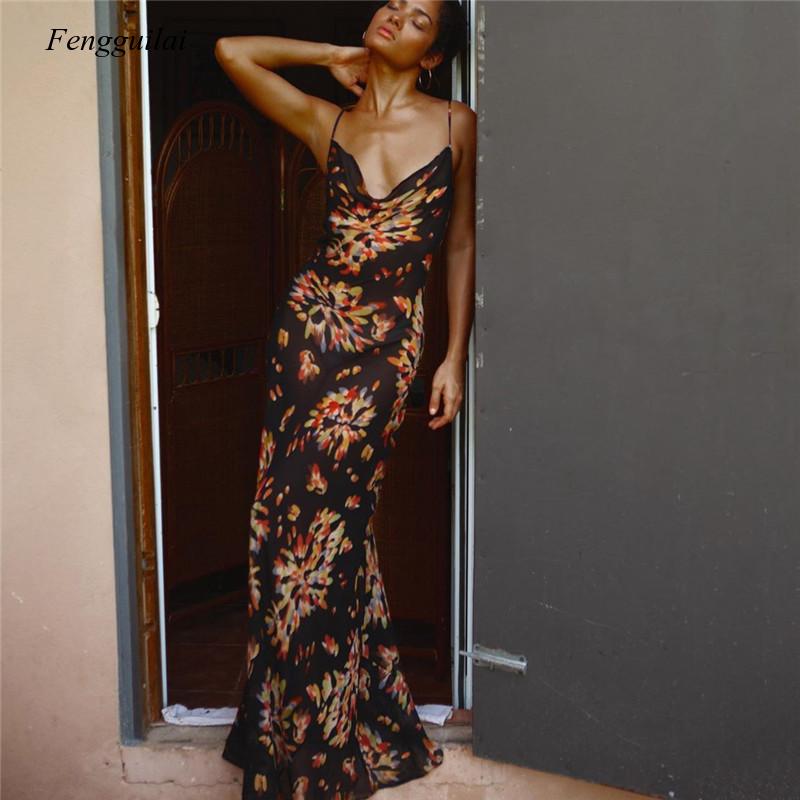 Floral Print Summer Spaghetti  – обзор и цена Kaftan Women Boho