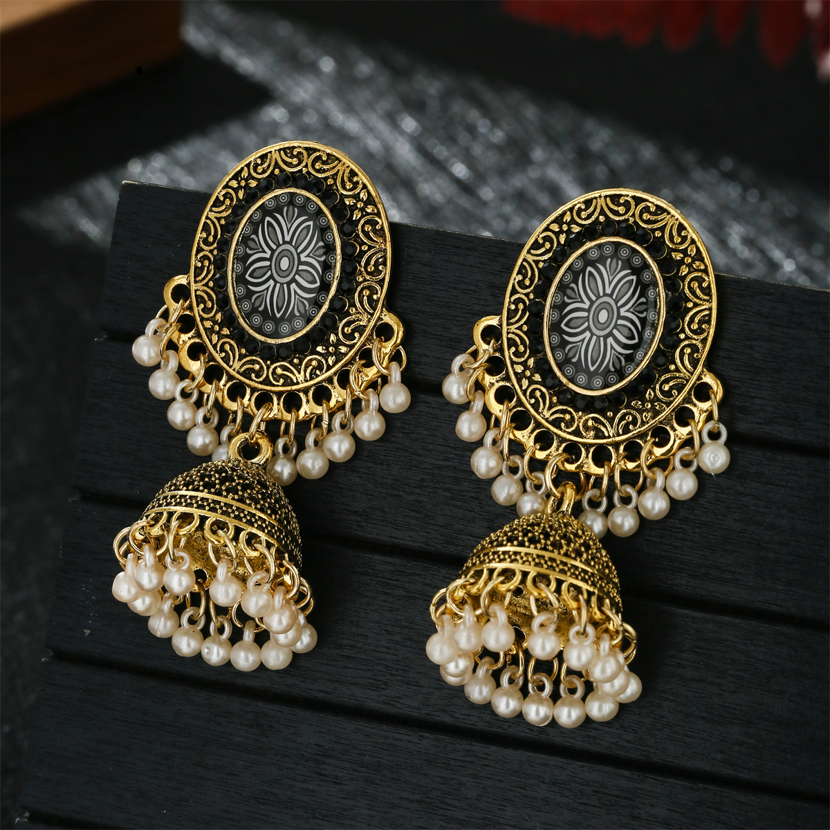 Classic Ethnic Red Flower Jhum – обзор и цена Ethnic Indian Fashion