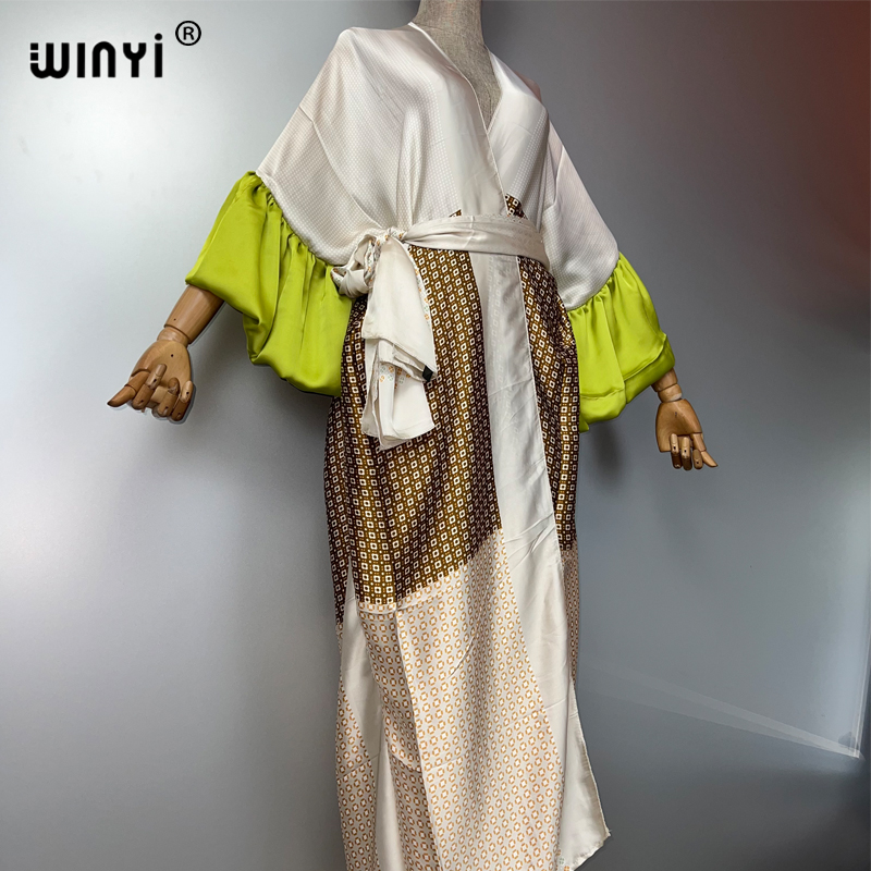 WINYI Summer Kimono party dres – обзор и цена Kaftan Women Boho