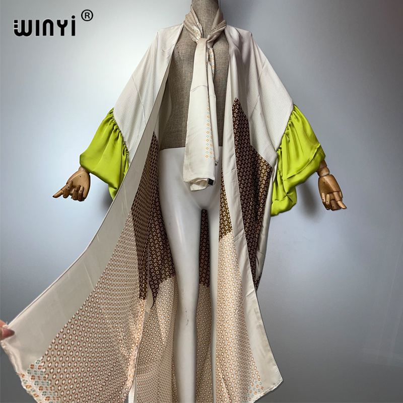 WINYI Summer Kimono party dres – обзор и цена Kaftan Women Boho