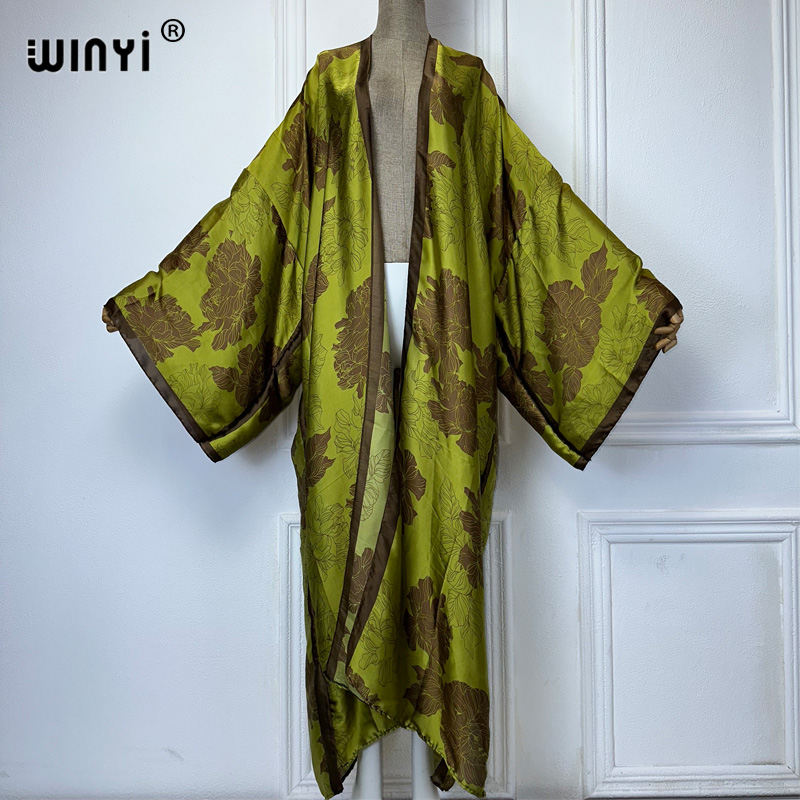 WINYI Africa boho print Kimono – обзор и цена Kaftan Women Boho