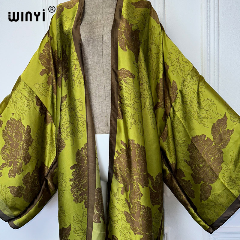 WINYI Africa boho print Kimono – обзор и цена Kaftan Women Boho
