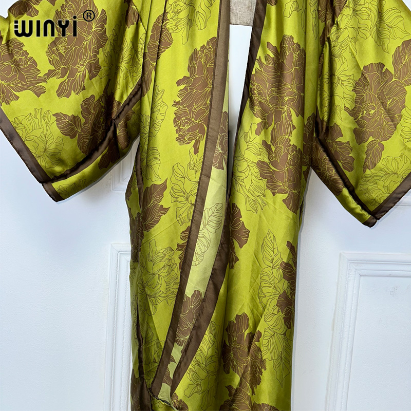 WINYI Africa boho print Kimono – обзор и цена Kaftan Women Boho